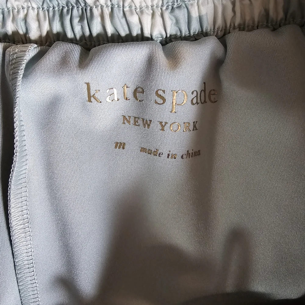 kate spade Mint and White Floral Drawstring Shorts - Size Medium